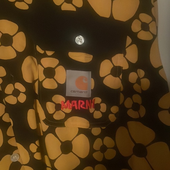 Marni X carhartt button up size large - Picture 2 of 5